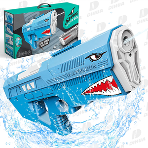 Pistola de Agua Eléctrica Shark para Niños y Adultos, Pistola de Agua Automática con Batería, <span class=keywords><strong>Super</strong></span> Soaker, Resistente al Agua, Juguetes de Disparo de Agua Potentes - Product Image 1