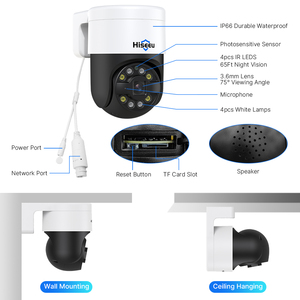 Kit de Detección Facial Hiseeu 8MP 8 Poe NVR con Audio Bidireccional, Cámara PTZ para Exteriores, Sistema de Seguridad 4K 8PK-8HD918 - Product Image 6