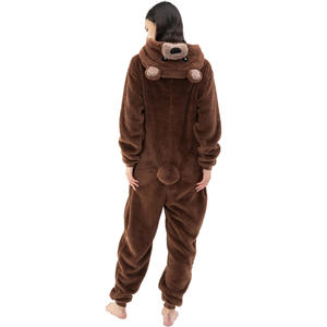 Vendita calda pigiami animali in flanella da <span class=keywords><strong>donna</strong></span> con stampa orso pigiami in <span class=keywords><strong>peluche</strong></span> con un ordine minimo di 3 pezzi - Product Image 3