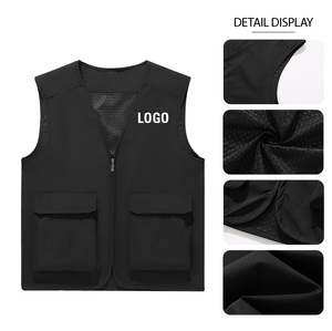 <span class=keywords><strong>Chaleco</strong></span> de <span class=keywords><strong>Pesca</strong></span> Impermeable con Logotipo Personalizado de Alta Calidad, Unisex, Corte Holgado, Ropa Exterior con Múltiples Bolsillos para Hombres y Mujeres - Product Image 4