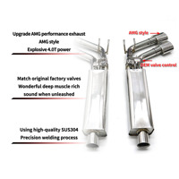 Silencieux à valve Catback pour Mercedes Benz G500 G550 G63 4.0T W464 – Amélioration des performances d'échappement Plug and Play avec contrôle de valve OEM