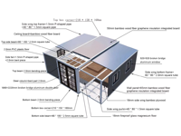 Carter Nouvelle maison conteneur extensible durable, maison mobile pliable préfabriquée, 2/3/5 chambres Design moderne