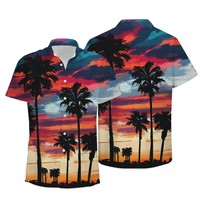 Chemise de plage hawaïenne à manches courtes, accessoire pour la saison estivale, avec logo personnalisé, impression par sublimation, à séchage rapide, décontractée et ample de grande taille
