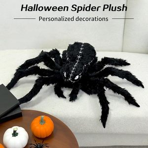 <span class=keywords><strong>Peluche</strong></span> <span class=keywords><strong>araignée</strong></span> d'Halloween, 34,6 pouces, grande, noire, coussin doux, animal en <span class=keywords><strong>peluche</strong></span>, décoration d'Halloween, accessoires effrayants pour fête, farce, anniversaire - Product Image 4