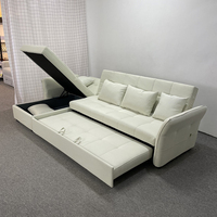 Sofá Katil, muebles prácticos para sala de estar con sofá convertible, cama y sofá de almacenamiento Bad