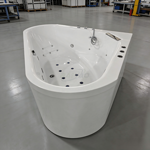 Jacuzzi Esquinero para 2 Personas a <span class=keywords><strong>Precio</strong></span> de Fábrica, Bañera de Hidromasaje Interior, Spa con Masaje, Jacuzzi Blanco con 2 Almohadas - Product Image 6