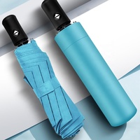Ensemble de cadeaux promotionnels pour entreprise, série de couleurs Morandi, affichage de la température, tasse sous vide + parapluie, ensemble de marquage cadeau