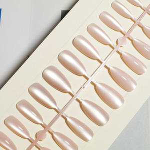 <span class=keywords><strong>Faux</strong></span> <span class=keywords><strong>ongles</strong></span> en résine à presser pour femmes, en gros, forme amande, amovibles, style français, avec motif ciel étoilé - Product Image 3
