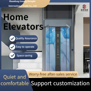 Vente chaude Ascenseur domestique automatique <span class=keywords><strong>à</strong></span> entraînement AC de sécurité avec plancher en PVC pour 2 <span class=keywords><strong>à</strong></span> 6 étages Villa résidentielle Utilisation en extérieur - Product Image 6
