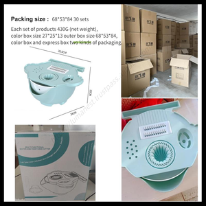 Cortador de Frutas y Verduras Multifuncional 7 en 1 C94, Rallador, Triturador, con Cesta de Drenaje, Accesorios de Cocina - Product Image 5