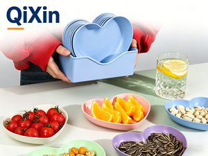 Piatto a Forma di Cuore in Plastica PP, Piatto Ecologico Usa e Getta per Snack e Frutta, per Semi e Gusci di Melone, Produzione OEM Cina - Product Image 2