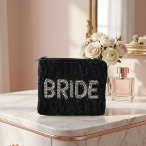 Lightweight Pearl <b>Embellished</b> <b>Clutch</b> Purse With Zipper Closure Women Evening Handbag For Weddings Parties And Events Special - Product Image 1