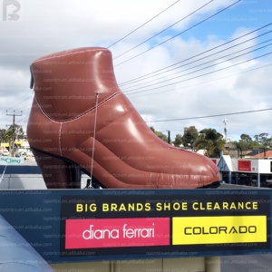 <span class=keywords><strong>Bottes</strong></span> à talons hauts géantes gonflables et lumineuses à LED, attrape-regards, pour la publicité de l'inauguration d'un magasin de chaussures/événement de mode/exposition - Product Image 1