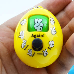 Vente flash : Porte-clés de jeu de pierre, papier, ciseaux, jeu familial, porte-clés changeant de visage, pendentif, porte-clés, jouet d'œuf à deviner - Product Image 2