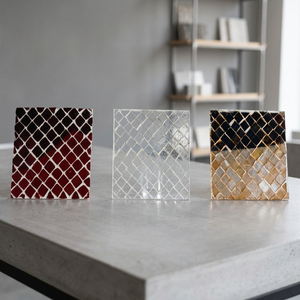 Juego de 3 Posavasos de Vidrio Mosaico Clásico, Decoración de Mesa Multifuncional y Ecológica - Product Image 3