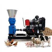 Machine à granulés d'aliments pour animaux à haute efficacité, 150-200 kg/h, prix compétitif, petite machine pour usage domestique, moulin à granulés d'aliments pour volailles