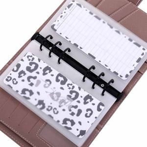 鸿博新款热销4色防水哑光A6美学仪表板预算活页夹作为每周预算计划插入 - Product Image 5