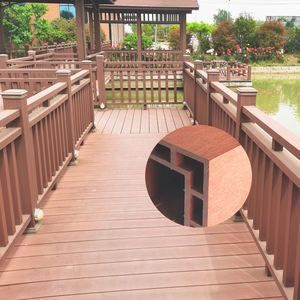 Rampe d'escalier en composite plastique noir WPC à faible entretien, balustrade et mains courantes extérieures pour balcon - Product Image 2