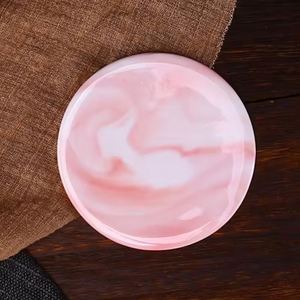 Posavasos de Cerámica Rosa Dorado Personalizado, Tapetes de Porcelana, Posavasos de Mármol - Product Image 3