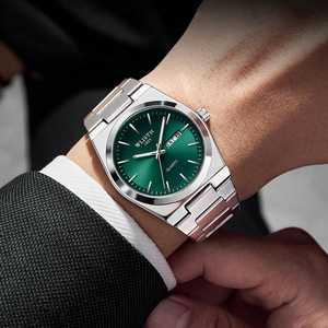 Cho Thụy Sĩ Thương Hiệu Mới Siêu Mỏng Người Đàn Ông Của Đồng Hồ 40Mm Không Thấm Nước Sáng Thạch Anh Phong Trào Hợp Kim Trường Hợp Thép Không Gỉ Ban Nhạc 3Bar Nước - Product Image 2