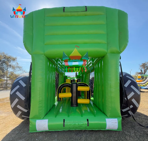 Castillo Inflable con Tobogán de Tractor Verde - Castillo de Brincos con Temática de Granja para Niños para Fiestas al Aire Libre y Juegos en el Patio Trasero - Product Image 2