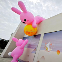 Gonflable peluches lapin costume drôle réaliste dessins animés