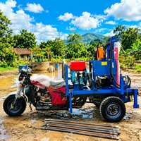 Machine de forage de puits d'eau à utilisation facile, profondeur 200M, prix usine, machine de forage de puits CE