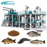 Ligne de production d'aliments pour poissons flottants MUFENG 0,5T/H, machine complète de fabrication de granulés d'aliments pour poissons pour les petites fermes aquacoles