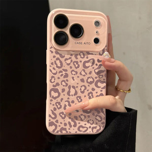 เคสโทรศัพท์ลายเสือดาวซิลิโคนแฟชั่น พร้อมกระจกป้องกันเลนส์กล้อง สำหรับ iPhone 17 air 16 15 pro max  ฝาหลังแบบด้าน ป้องกันการกระแทก - Product Image 1