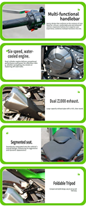 Motocicleta Naked N19 de 400cc, Bicilíndrica, Refrigerada por Agua, 160km/h, Alta Velocidad, para Turismo - Product Image 6