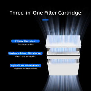 Новый портативный вытяжной аппарат 200 Вт с двойной всасывающей головкой и HEPA-фильтром для очистки, эффективность 99,97% для лазерной сварки металла - Product Image 6