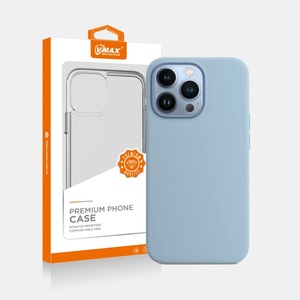 Vmax per <span class=keywords><strong>IPhone</strong></span> 14 Pro Max 11 12 <span class=keywords><strong>13</strong></span> custodia antiurto in Silicone custodia morbida antigraffio sottile sottile da 6.1 pollici Cover posteriore blu chiaro - Product Image 1