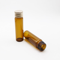 Bouteille en verre ambré de 20ml, 30ml, 50ml, 100ml pour sirop oral, avec bouchon en aluminium doré, pour compléments de collagène et enzymes, vente en gros