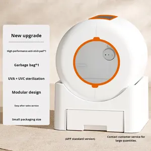 Caja de arena inteligente <span class=keywords><strong>para</strong></span> <span class=keywords><strong>gatos</strong></span>, <span class=keywords><strong>extra</strong></span> <span class=keywords><strong>grande</strong></span>, completamente cerrada, a prueba de salpicaduras, limpieza completamente automática, desodorizante, Gato ecológico - Product Image 6