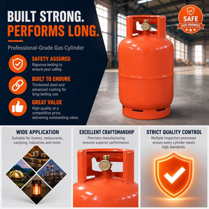 Bombola di <span class=keywords><strong>Gas</strong></span> GPL di Grado Professionale 3kg-50kg |   Acciaio HP295 |   Certificato ISO/CE/TPED |   Valvola con Logo Personalizzato Disponibile in Vari Colori - Product Image 5