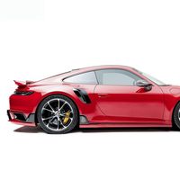 Panneaux d'admission d'air latéraux en carbone sec de haute qualité, style T, kit d'amélioration de performance extérieure Aerokit pour Porsche 992 Turbo S
