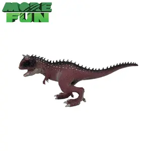 पशु खिलौने डायनासोर आंकड़े खिलौने यथार्थवादी जुरासिक बैंगनी Carnotaurus चल मुंह के साथ, प्लास्टिक शैक्षिक प्रदर्शन मॉडल