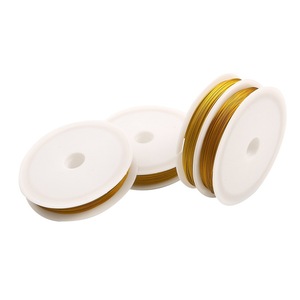 <span class=keywords><strong>Fil</strong></span> de fer doré naturel de 0,3 à 1 mm, perles pour bricolage, matériel de fabrication de bijoux, bracelet tissé, <span class=keywords><strong>collier</strong></span>, provenant de Yiwu, emballé en rouleau - Product Image 4