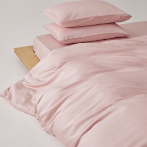 Parure de draps en coton rose bonbon 1500 fils, respirante, ultra douce et rafraîchissante pour les personnes ayant chaud la nuit et les sueurs nocturnes, taille <span class=keywords><strong>King</strong></span> - Product Image 4