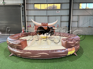 놀이 타기 기계 풍선 매트리스 기계식 황소 제어 페퍼드 로데오 말 - Product Image 3