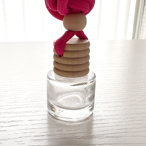 Aromatherapy <strong>Car</strong> Perfume Air Freshener 5ml Glass Cylinder Shape Fragrance <strong>Diffuser</strong> Screen Printed Crown Cap Sealing <strong>Refilable</strong> - Product Image 1