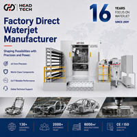 Machine de découpe robotisée à jet d'eau HEAD entièrement fermée pour la découpe d'échantillons métallographiques de points de soudure automobiles