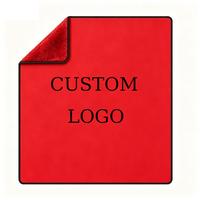 Serviette en microfibre imprimée à boucles torsadées, logo personnalisé de luxe, serviette de détaillage automobile 70*90cm, serviettes de voiture en microfibre