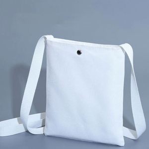 Fashionable Canvas <b>Crossbody</b> Messenger Snap Fasteners Closure Custom Logo <b>Medium</b> Tote <b>Bag</b> Travel Portable Long - Product Image 2