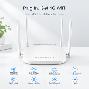 Routeur WiFi 4G LTE avec chipset MT7628KN, 300 Mbps, 2.4G, 2T2R, 1WAN+3LAN RJ45, emplacement pour carte SIM standard, TR069 en option - Product Image 1