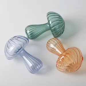 Vaso di vetro a forma di fungo dei nuovi arrivi 2023 più venduto per la decorazione domestica