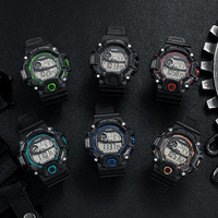 Jam Tangan Digital LED Sederhana Tahan Air Jam Tangan Pria Gaya G Jam Tangan Olahraga Luar Ruangan untuk Anak-anak