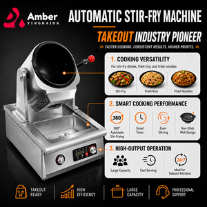 Robot de Cocina Automático para Arroz Frito Comercial de Gran Tamaño, Máquina Inteligente para Saltear con Cilindro Electromagnético - Product Image 2