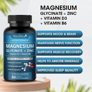 Cápsulas Veganas de Multivitaminas con Glicinato de Magnesio, Zinc, Vitamina D3 y <span class=keywords><strong>B6</strong></span>, Apoyo para Músculos, Nervios, Articulaciones, Corazón y Salud Inmunológica para Adultos - Product Image 2