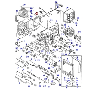 Điều hòa không khí động cơ quạt ass'y <span class=keywords><strong>ND116340</strong></span>-<span class=keywords><strong>7030</strong></span> nd1163407030 cho KOMATSU PC400-7 máy xúc máy móc xây dựng bộ phận động cơ - Product Image 4